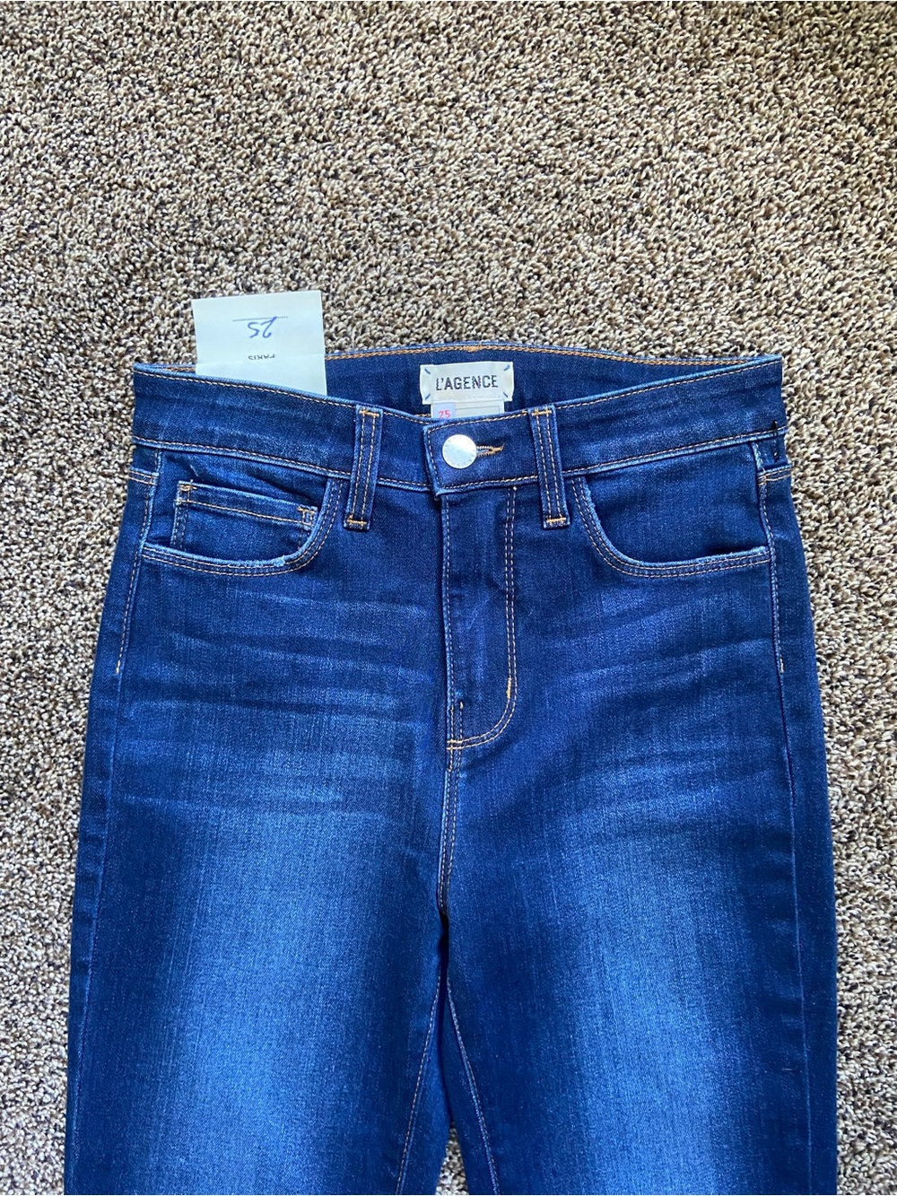 NWT L'Agence Margot Highrise Skinny Jean Baltic 25 - Picture 6 of 13